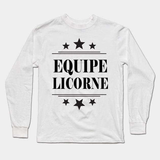 Equipe Licorne Long Sleeve T-Shirt by Miozoto_Design